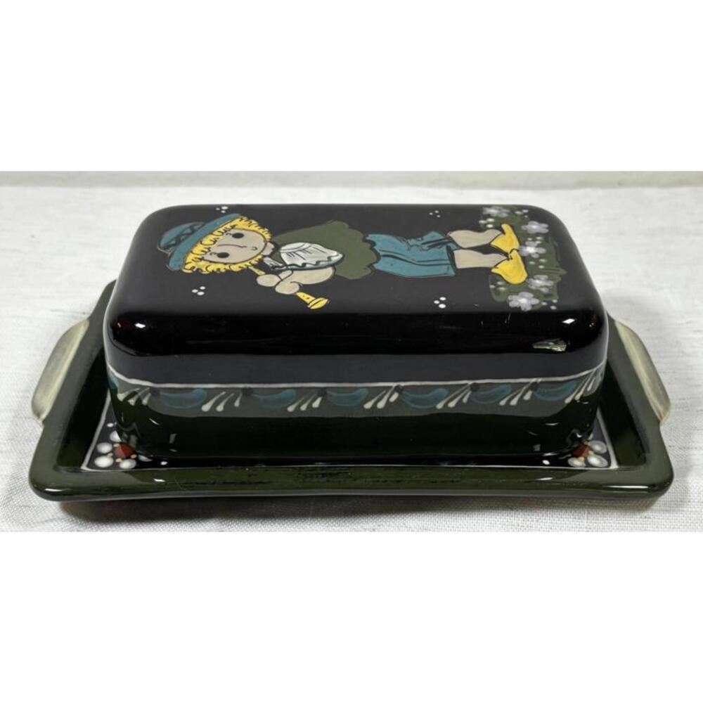 Vintage Kohler Bock Handarbeit No 267 West Germany Butter Dish Folk Art - Picture 5 of 9